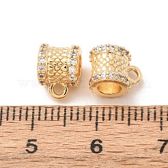 Fianzas de tubo de circonio cúbico micro pavé de latón&nbsp;KK-F942-15G