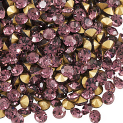 1 sachet de cabochons de strass en verre à dos pointu&nbsp;RGLA-TADJ0001-01B-02