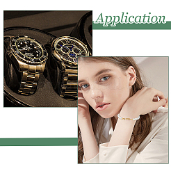 3 Stück 3 Stile 304 Edelstahl Uhrenarmbandverschlüsse&nbsp;STAS-HS0001-91G