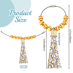 Décorations pendentif pompon en simili cuir&nbsp;AJEW-WH20011-20A