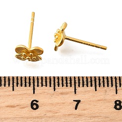 925 Sterling Silber Ohrstecker&nbsp;EJEW-Q030-07G