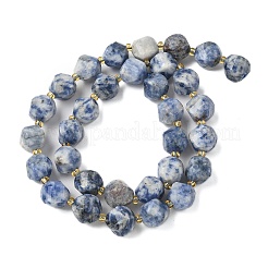Natürliche blaue Fleck Jaspis Perlen Stränge&nbsp;G-U023-A05-01