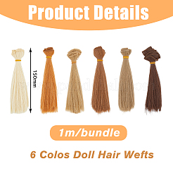 6 set di 6 colori di nuovi accessori per capelli da donna&nbsp;OHAR-DC0001-07