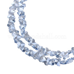 Placcare trasparente perle di vetro fili&nbsp;EGLA-N002-20A-F01