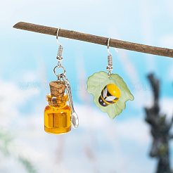 Bienen-Ohrhänger aus Harzlegierung&nbsp;FS-WGAE13C-01