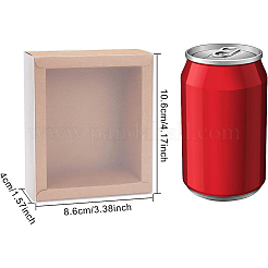 Boîtes à bijoux en papier kraft&nbsp;CON-WH0068-65E