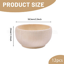 Holzschale&nbsp;LS-DJEW-WH0042-114