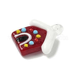 Weihnachten handgedrehten lampwork Glasanhänger&nbsp;LAMP-L081-01B