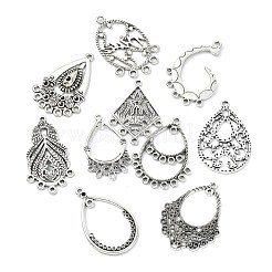 40 pièce 10 styles de breloques de connecteur en alliage de zinc rétro de style tibétain&nbsp;FIND-CJ0003-60