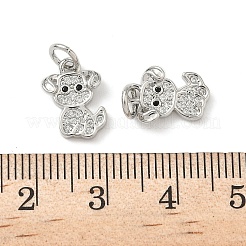Pendentifs en laiton zircon cubique transparent&nbsp;KK-H076-20P