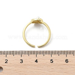 Offene Manschettenringe aus Messing für Damen&nbsp;RJEW-A061-02G