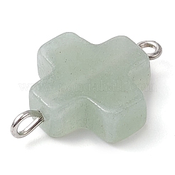 Natürliche gemischte Edelstein-Kreuz-Verbindungsanhänger&nbsp;PALLOY-JF02827