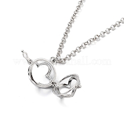 Colliers avec pendentif en laiton&nbsp;NJEW-P299-A08-P