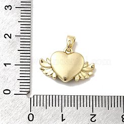Pendentifs avec zircon cubiques à micro-pavés en laiton&nbsp;KK-H089-28G-01