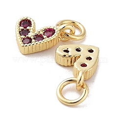 Breloques en laiton avec zircone cubique de micro pave&nbsp;RB-I078-66G-01-NR