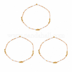 Stretch-Armband-Sets aus Messing- und Glasperlen für Damen&nbsp;BY1958