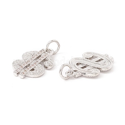 Pendentifs en laiton zircon cubique transparent&nbsp;ZIRC-P098-07P