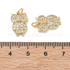 Messing micro pave klar zirkonia charme&nbsp;KK-T085-21G-G
