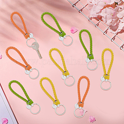 12 llavero tejido de piel sintética de 3 colores&nbsp;KEYC-CL0001-20C