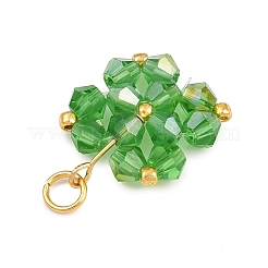 5 pz 5 pendenti di perline di vetro trasparenti colorati&nbsp;PALLOY-JF04465-01