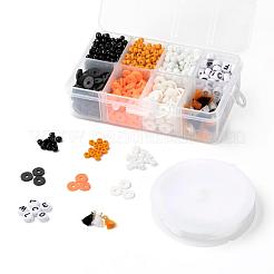 3 colores 1155 piezas diy tema de halloween pulseras elásticas que hacen kits&nbsp;DIY-LS0001-22A