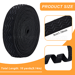 10 Yards rutschfeste elastische Strickschnur aus Polyester&nbsp;SRIB-BC0001-26