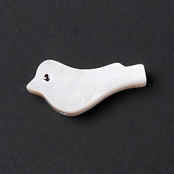 Natürlichen weißen Muschelperlen&nbsp;BSHE-G031-03