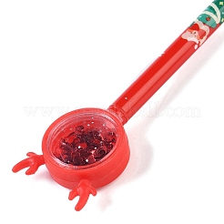 Bolígrafo de gel de plástico con temática navideña.&nbsp;AJEW-L097-01A