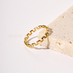Elegante anello minimalista in acciaio inossidabile 304 per donna&nbsp;ES4834-4