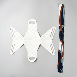 Geschenktüten aus kariertem PU-Leder mit Schleife (zufälliges Muster)&nbsp;CON-WH20002-16B