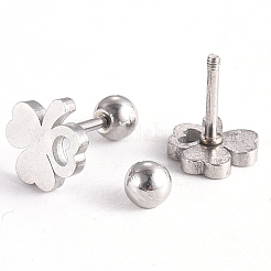 Anlaufgeschützte 201 Edelstahl Barbell Knorpel Ohrringe&nbsp;EJEW-R147-19