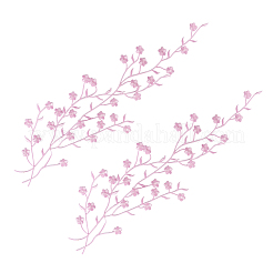 Aufnäher aus Polyester mit Blumenstickgarn zum Aufbügeln/Aufnähen&nbsp;PATC-WH20017-19J