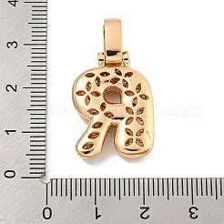 Latón micro pavimenta claro colgantes de circonio cúbico&nbsp;KK-B099-01G-R