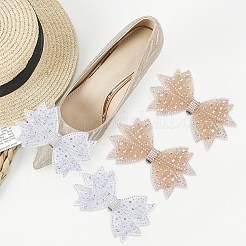 4 Stück Schuhschnallenclips aus Polyester in 2 Stilen&nbsp;HJEW-HY00077