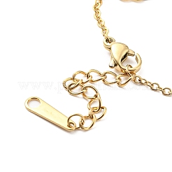 304 Edelstahl Herz Gliederkette Armband für Damen&nbsp;BJEW-B064-08G