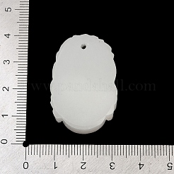 Colgantes tallados de jade blanco natural&nbsp;G-S384-01G