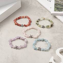 Stretch-Armband aus natürlichen&nbsp;BJEW-JB09233