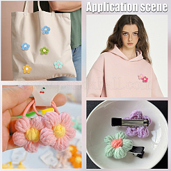 48 pieza de accesorios de adorno de algodón tejido a mano en 8 colores&nbsp;DIY-CY0002-57A
