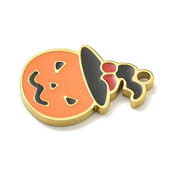Halloween-Thema Ionenbeschichtung (IP) 304 Edelstahl Emaille Charms&nbsp;STAS-M011-03E