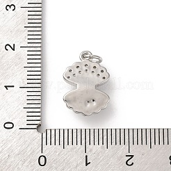 Colgante micropavé cubic zirconia de latón&nbsp;X-KK-I276-08P