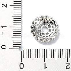 Cappucci con micro pavimentazioni in ottone placcato a cremagliera con perline di zirconi trasparenti&nbsp;KK-U014-11A-P