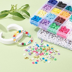 DIY Terrakotta und Alphabet Perlen Schmuck machen&nbsp;DIY-YW0002-59