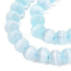Colliers de perles en verre imitation œil de chat&nbsp;GLAA-N075-01A-03
