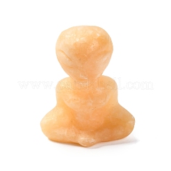 Natürliche gelbe Jade-Display-Dekorationen&nbsp;DJEW-P019-E06