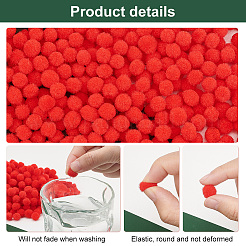 1000pcs DIY Puppe Handwerk Pompon Garn pom pom Kugeln&nbsp;AJEW-PH0004-68