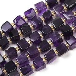 Natürlichen Amethyst Perlen Stränge&nbsp;G-G053-B26-03