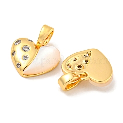 Pendentifs en laiton zircon cubique transparent&nbsp;KK-P275-16G