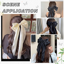 Große Haarspangen aus Stoff mit Schleife&nbsp;AJEW-CP0008-41B-02