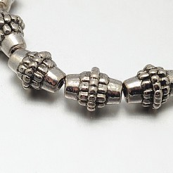 Stile tibetano fili di perline lega bicono&nbsp;TIBEB-O007-16-NR