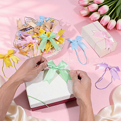 60 Stück 6 Farben Polyester Schleife Kleiderbügel&nbsp;HJEW-PH02513